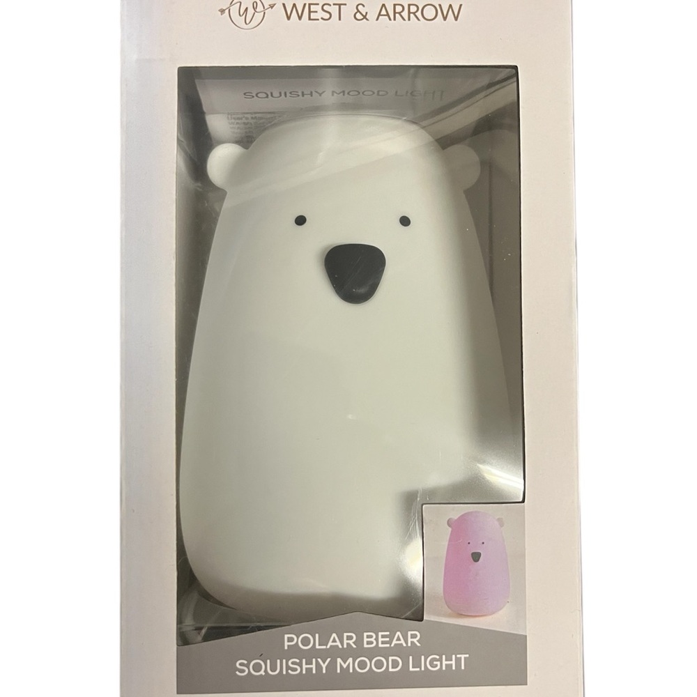 West & Arrow Polar Bear Squishy Mood Light